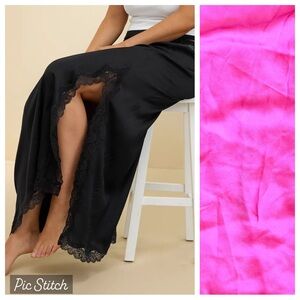 NWOT Aerie PINK Satin Maxi Skirt XXL (available skirt is in PINK)